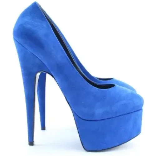 Pre-owned Pumps, female, , Size: 7 US Pre-owned Suede heels - Giuseppe Zanotti Pre-owned - Modalova