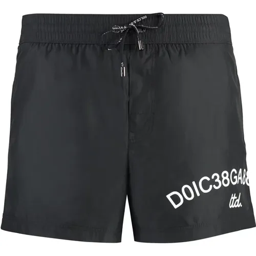 Beachwear, male, , Size: M Nylon swim shorts - Dolce & Gabbana - Modalova