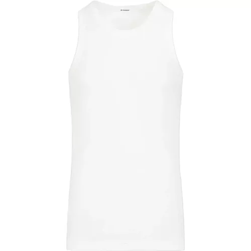 Sleeveless Tops, male, , Size: XL Cotton Sleeveless Top - Jil Sander - Modalova