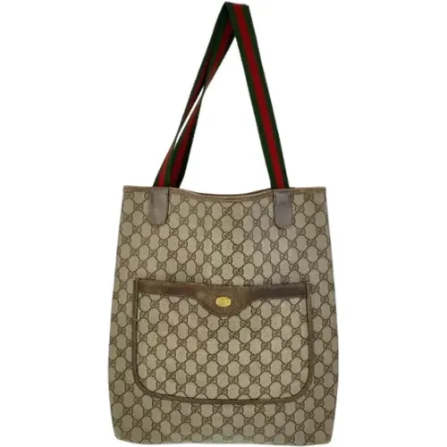 Pre-owned Tote Bags, male, , Size: ONE SIZE Pre-owned Canvas gucci-bags - Gucci Vintage - Modalova