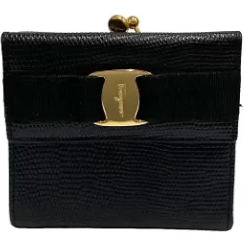 Pre-owned Leder Portemonnaies , Damen, Größe: ONE Size - Salvatore Ferragamo Pre-owned - Modalova