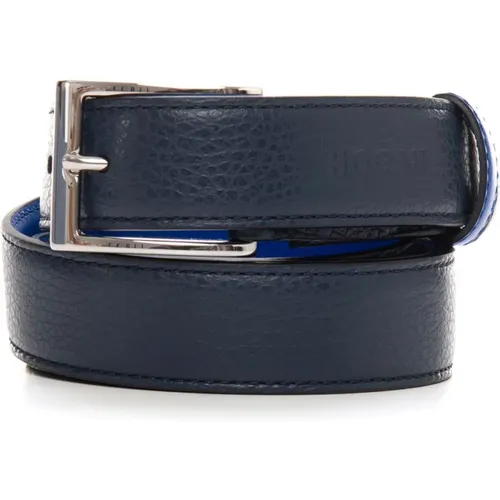 Belts, male, , Size: ONE SIZE Reversible Leather Belt - Hogan - Modalova