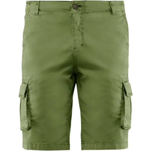 Casual Shorts, male, , Size: W38 Cargo Shorts in Stretch Gabardine - BomBoogie - Modalova