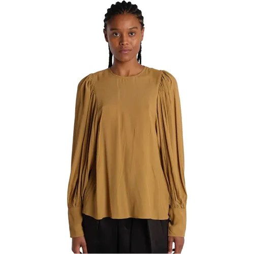 Camel Shirt by , female, Sizes: XS - Laurence Bras - Modalova