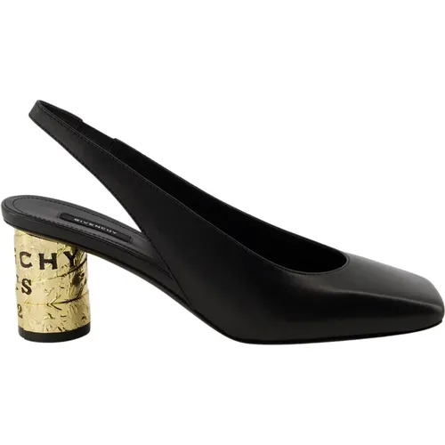 Heeled Mules, female, , Size: 9 US Tape Slingback Pumps - Givenchy - Modalova