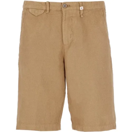 Cotton Linen Bermuda Shorts , male, Sizes: M, S, L, XL - Myths - Modalova