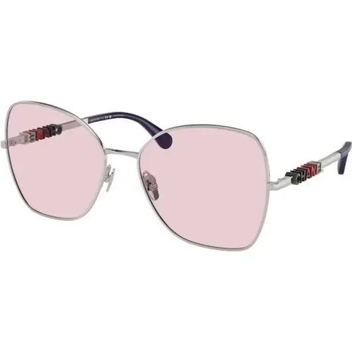 Silberrahmen Fotochromatische Sonnenbrille Rosa-Lila - Chanel - Modalova