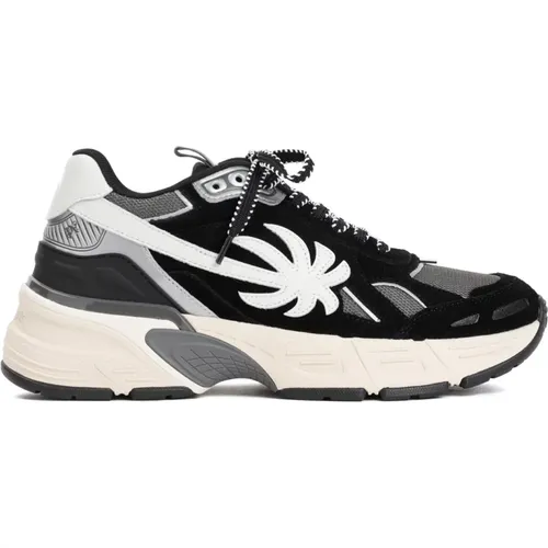 Leather Runner Sneakers , male, Sizes: 8 UK, 11 UK - Palm Angels - Modalova
