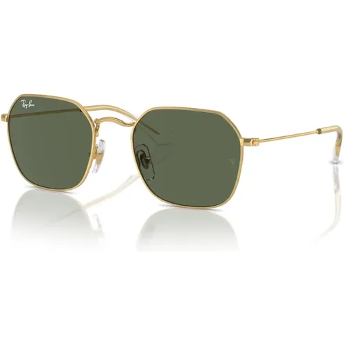 Junior Irregular Shape Sunglasses Gold Green , unisex, Sizes: 49 MM - Ray-Ban - Modalova