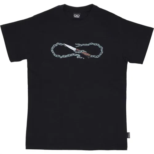 Schwarzes Logo Chain Tee Kurzarm , Herren, Größe: XL - Propaganda - Modalova