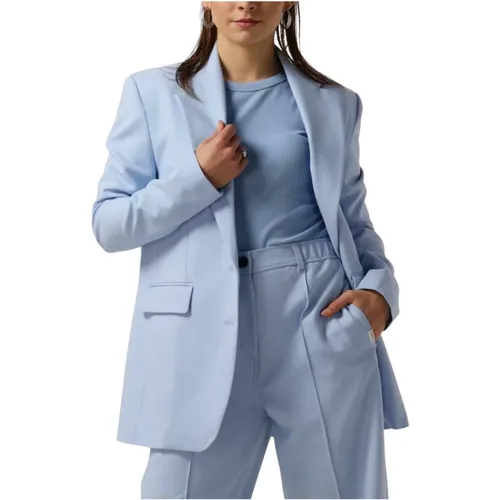 Hellblaue Blazer für Damen , Damen, Größe: M - Penn&Ink N.Y - Modalova
