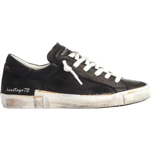 Leather Paris sneakers , female, Sizes: 3 UK, 5 UK, 7 UK, 6 UK, 4 UK - Philippe Model - Modalova