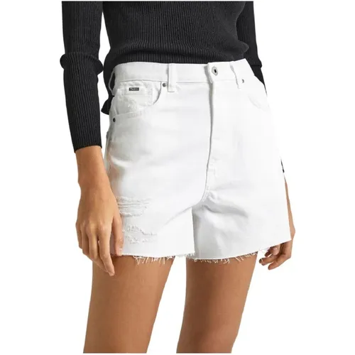 A-Line Shorts for Women , female, Sizes: W26, W24, W30, W27, W25, W29, W28 - Pepe Jeans - Modalova