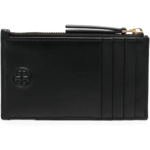 Wallets & Cardholders, female, , Size: ONE SIZE Fleming Zipped Card Holder - TORY BURCH - Modalova