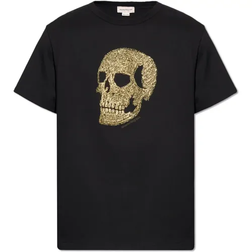 Skull T-shirt , male, Sizes: XL - alexander mcqueen - Modalova