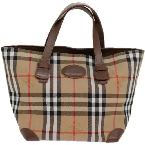 Pre-owned Tote Bags, female, , Size: ONE SIZE Pre-owned Canvas handbags - Burberry Vintage - Modalova