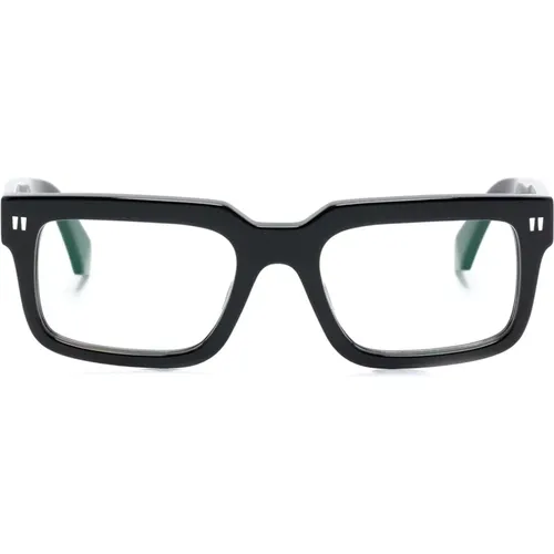Schwarze Clip-Sonnenbrille , unisex, Größe: 54 MM - Off White - Modalova