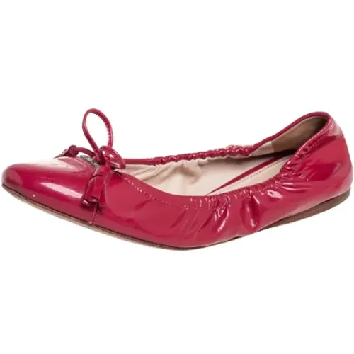 Pre-owned Flats, female, , Size: 5 US Pre-owned Leather flats - Prada Vintage - Modalova