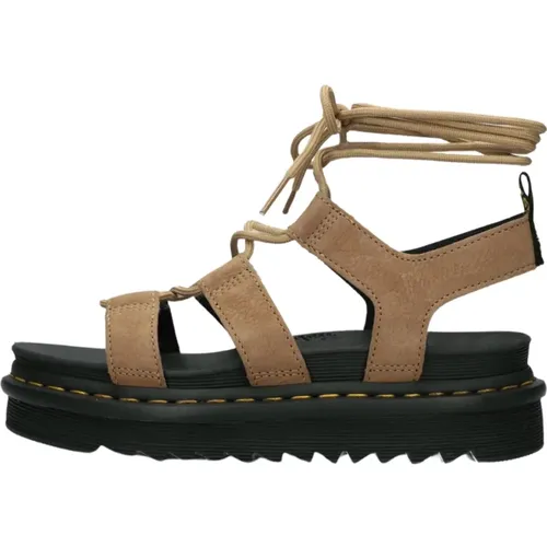 Braune Nartilla Sandalen , Damen, Größe: 38 EU - Dr. Martens - Modalova