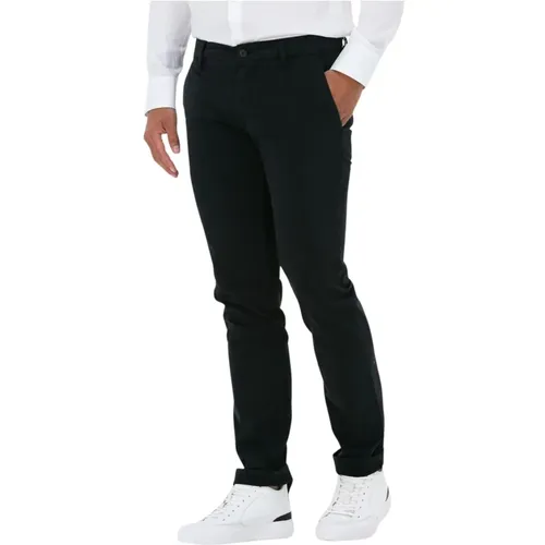 Schwarze Slim Fit Chino Hose , Herren, Größe: W34 L32 - Hugo Boss - Modalova