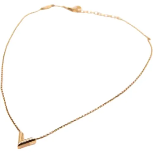 Pre-owned Jewellery, female, , Size: ONE SIZE Pre-owned Gold necklaces - Louis Vuitton Vintage - Modalova