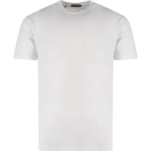 Weißes Baumwollmischungs-T-Shirt - Tom Ford - Modalova