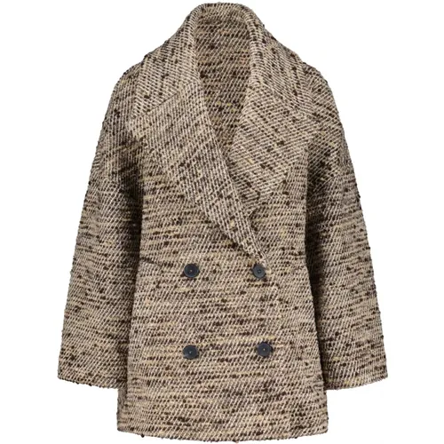 Oversized Wool Blend Caban Jacket , male, Sizes: M - drykorn - Modalova