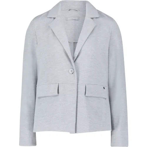 Melange Blazer Jacke mit Taschen , Damen, Größe: 2XL - Betty & Co - Modalova