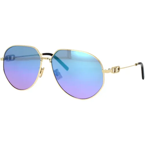 Modern Pilot Sunglasses with Signature Gold Finish , unisex, Sizes: 61 MM - Dior - Modalova