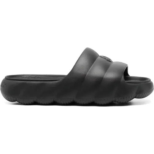 Sliders, female, , Size: 8 US Quilted Slide Sandals - Moncler - Modalova