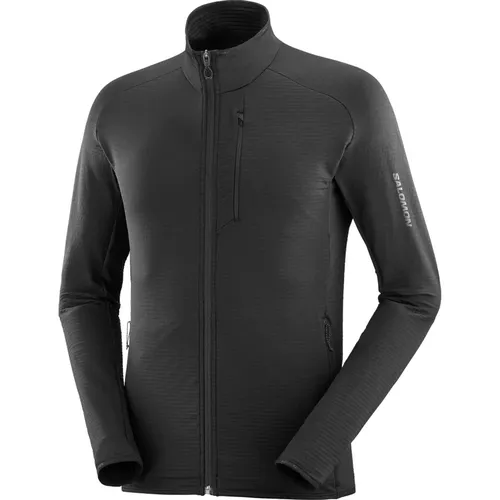 Tiefes Schwarz Essential Ltwarm FZ , Herren, Größe: XL - Salomon - Modalova