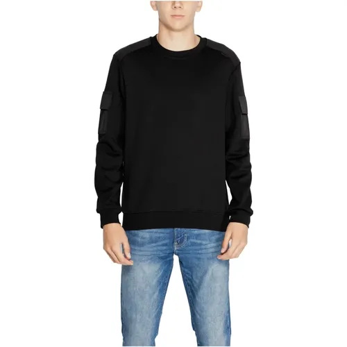 Sweatshirts, male, , Size: XL Plain Sweatshirt with Round Neck - Antony Morato - Modalova