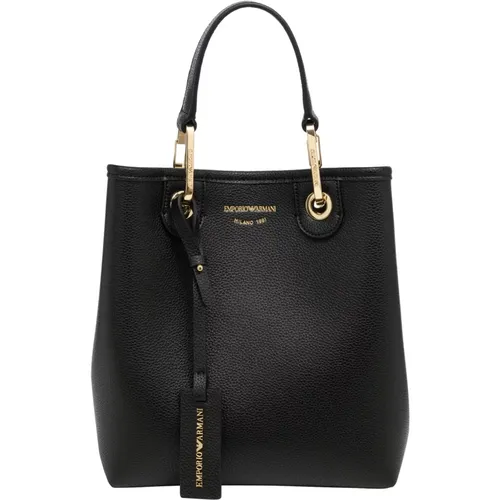 Adjustable Handbag with Detachable Strap , female, Sizes: ONE SIZE - Emporio Armani - Modalova