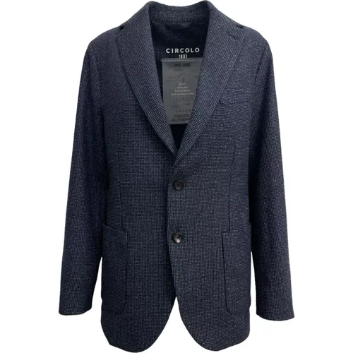 Clic Wool Blend Blazer , male, Sizes: XL, 2XL - Circolo 1901 - Modalova
