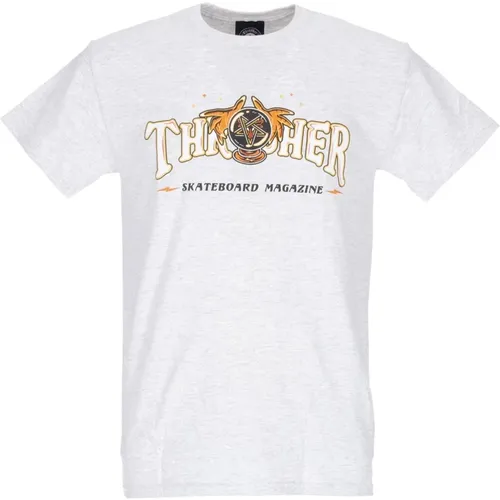 T-Shirts, male, , Size: S Fortune Logo Tee Ash Mens T-Shirt - Thrasher - Modalova