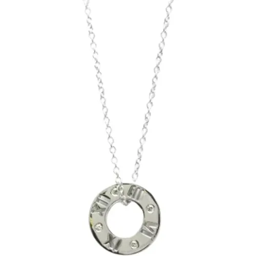 Pre-owned Jewellery, female, , Size: ONE SIZE Pre-owned White Gold necklaces - Tiffany & Co. Pre-owned - Modalova