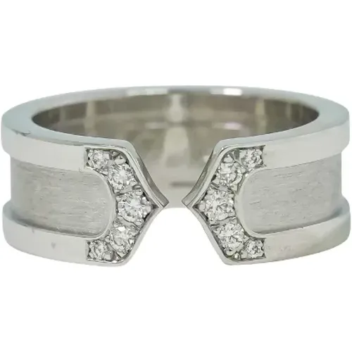 Pre-owned Jewellery, female, , Size: ONE SIZE Pre-owned Silver rings - Cartier Vintage - Modalova