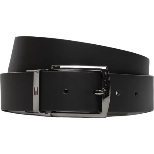 Belts, male, , Size: 100 CM Leather Men's Belt Autumn/Winter Collection - Tommy Hilfiger - Modalova