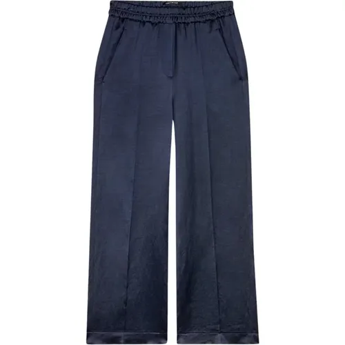 Hose Wideleg-Pants aus Leinen-Mix , Damen, Größe: S - LUISA CERANO - Modalova