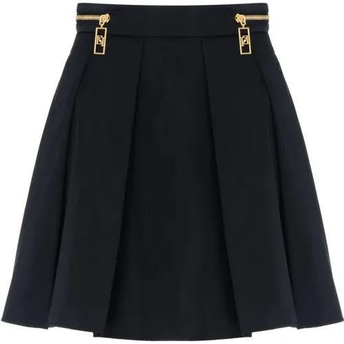 Skirt Gonna Nera , female, Sizes: L, S - Elisabetta Franchi - Modalova