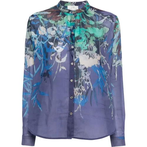 Light Floral Print Shirt , female, Sizes: XS, M - Forte Forte - Modalova