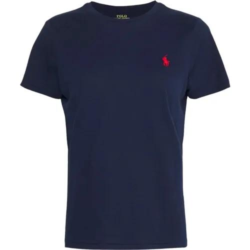 Classic Roundeck T-Shirt , female, Sizes: 2XL, M - Polo Ralph Lauren - Modalova