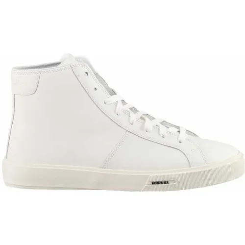 Leather Sneakers with Rubber Sole , male, Sizes: 10 UK - Diesel - Modalova