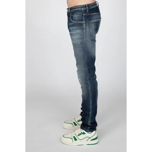 Stonewash Jeans Men Dark , male, Sizes: W32, W33, W34, W29, W30, W28, W31, W36 - My Brand - Modalova