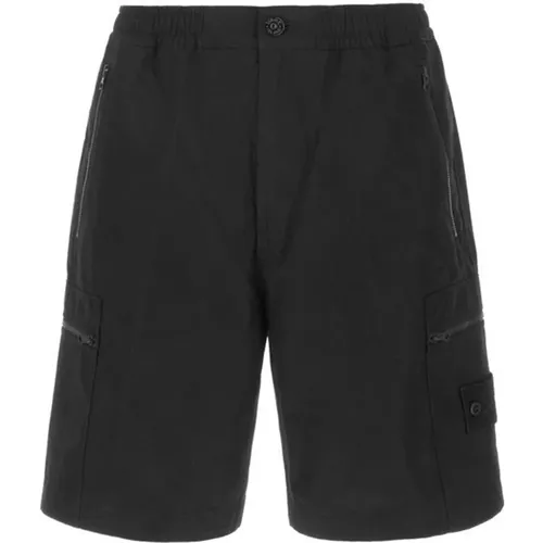 Comfort Ghost Bermuda Shorts , male, Sizes: W34 - Stone Island - Modalova