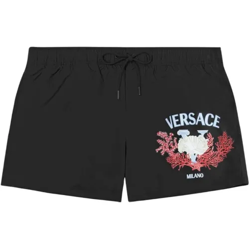 Schwarze Sea Badehose Boxer Versace - Versace - Modalova