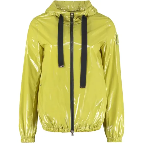 Light Jackets, female, , Size: XS Hooded Technical Fabric Jacket - Herno - Modalova