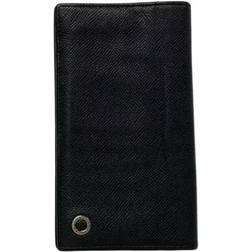 Pre-owned Wallets, male, , Size: ONE SIZE Pre-owned Leather wallets - Bvlgari Vintage - Modalova