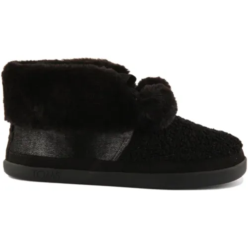 Cozy Slipper with Faux Fur Lining , female, Sizes: 3 1/2 UK, 4 1/2 UK, 5 UK, 5 1/2 UK, 6 UK - TOMS - Modalova