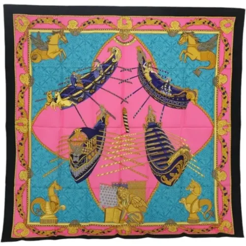 Pre-owned Scarves, female, , Size: ONE SIZE Pre-owned Silk scarves - Hermès Vintage - Modalova